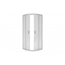 Душевое ограждение МЕТАКАМ Classic Grey 90х90х195 см без поддона прозрачное стекло